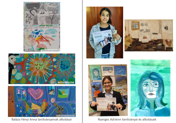 „Petőfi örökzöldek” rajzpályázat, sikeres, színes alkotások