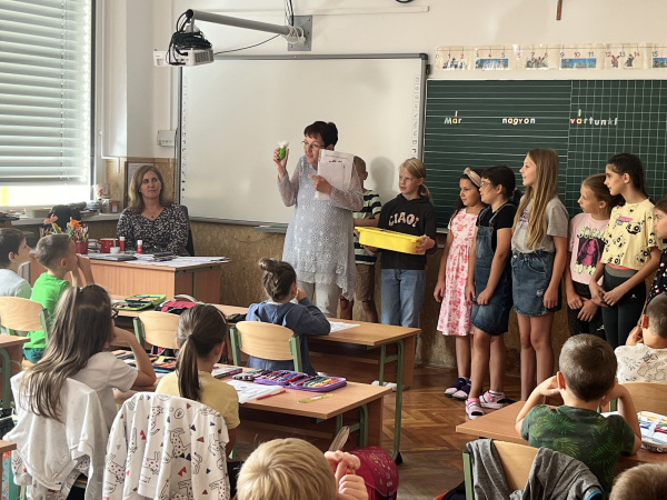 A Bartók téren így köszöntöttük elsőseinket