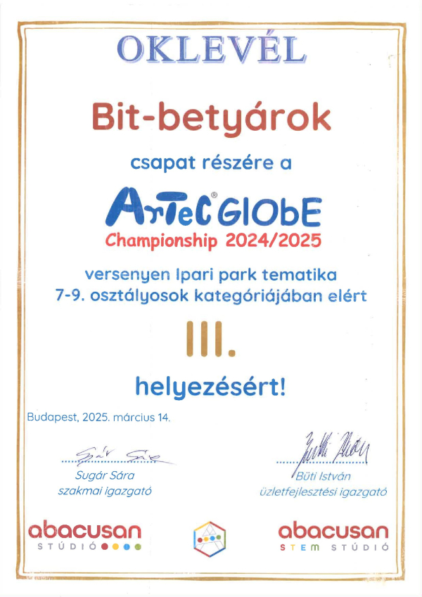 Abacusan stúdió országos verseny