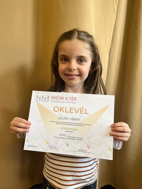 Prózában is sikeres diákunk