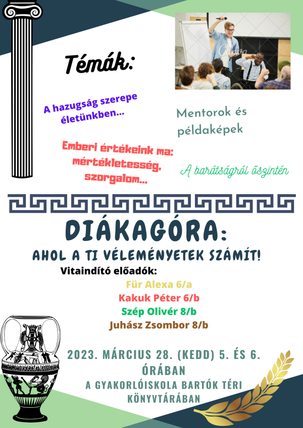 Diákagóra a Bartók téren 